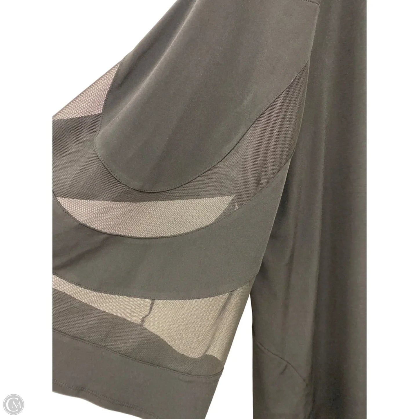 Top 3/4 Sleeve By Cmb In Black, Size: 2x