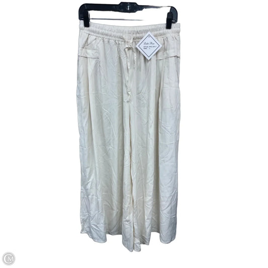 Pants Wide Leg By Clothes Mentor In Cream, Size: L