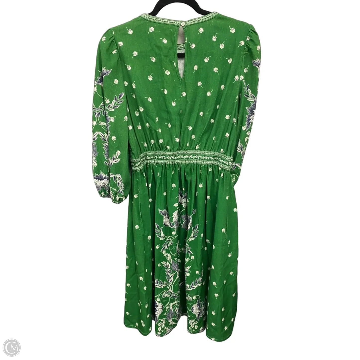 Dress Casual Midi By Max Studio In Green & White, Size: S