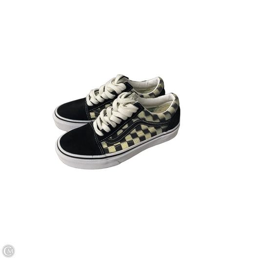 Shoes Sneakers By Vans In Black & Cream, Size: 5.5