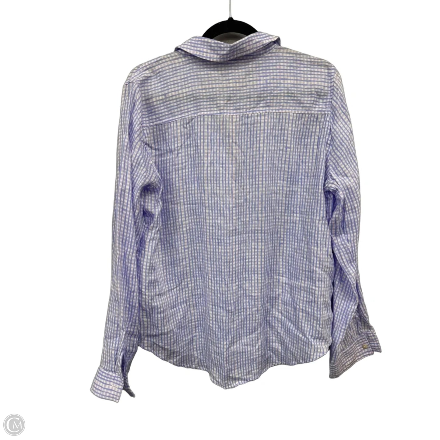 Top Long Sleeve Designer By Lilly Pulitzer In Blue & Purple, Size: M