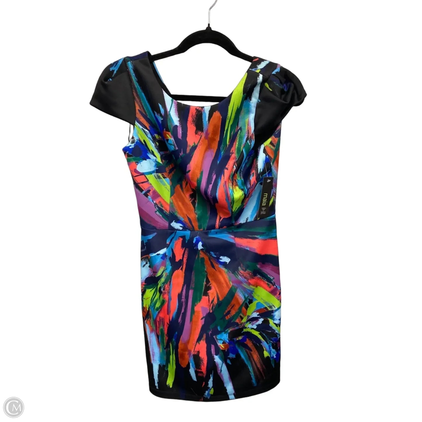 Dress Casual Short By Clothes Mentor In Black & Orange, Size: 6