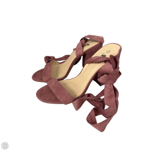 Shoes Heels Block By Clothes Mentor In Mauve, Size: 10