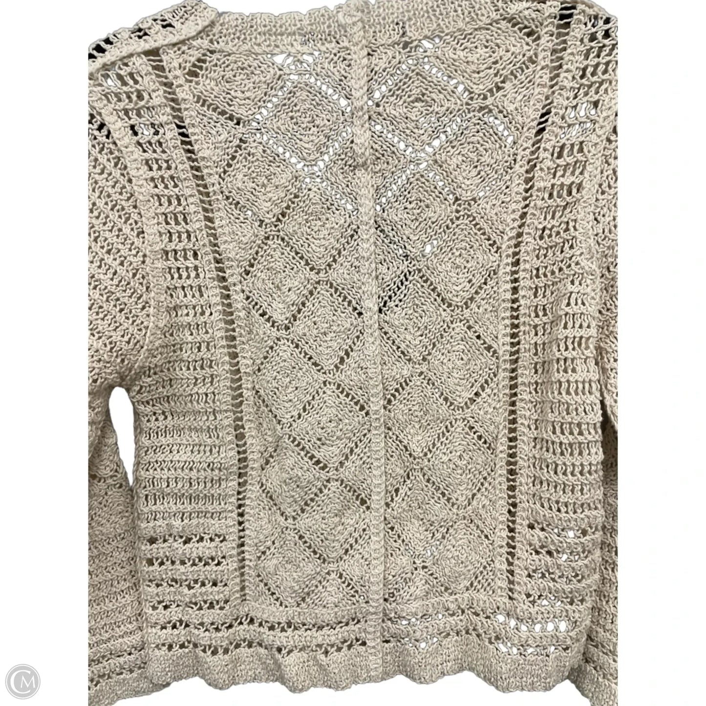 Cardigan By Clothes Mentor In Cream, Size: S