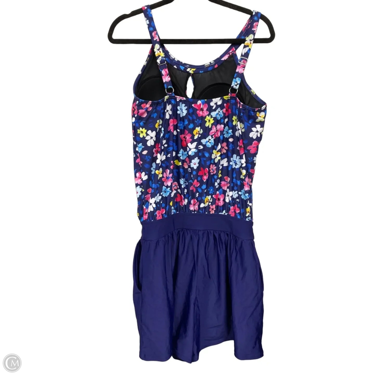 Swimsuit By Bloomchic In Blue & Pink, Size: 12