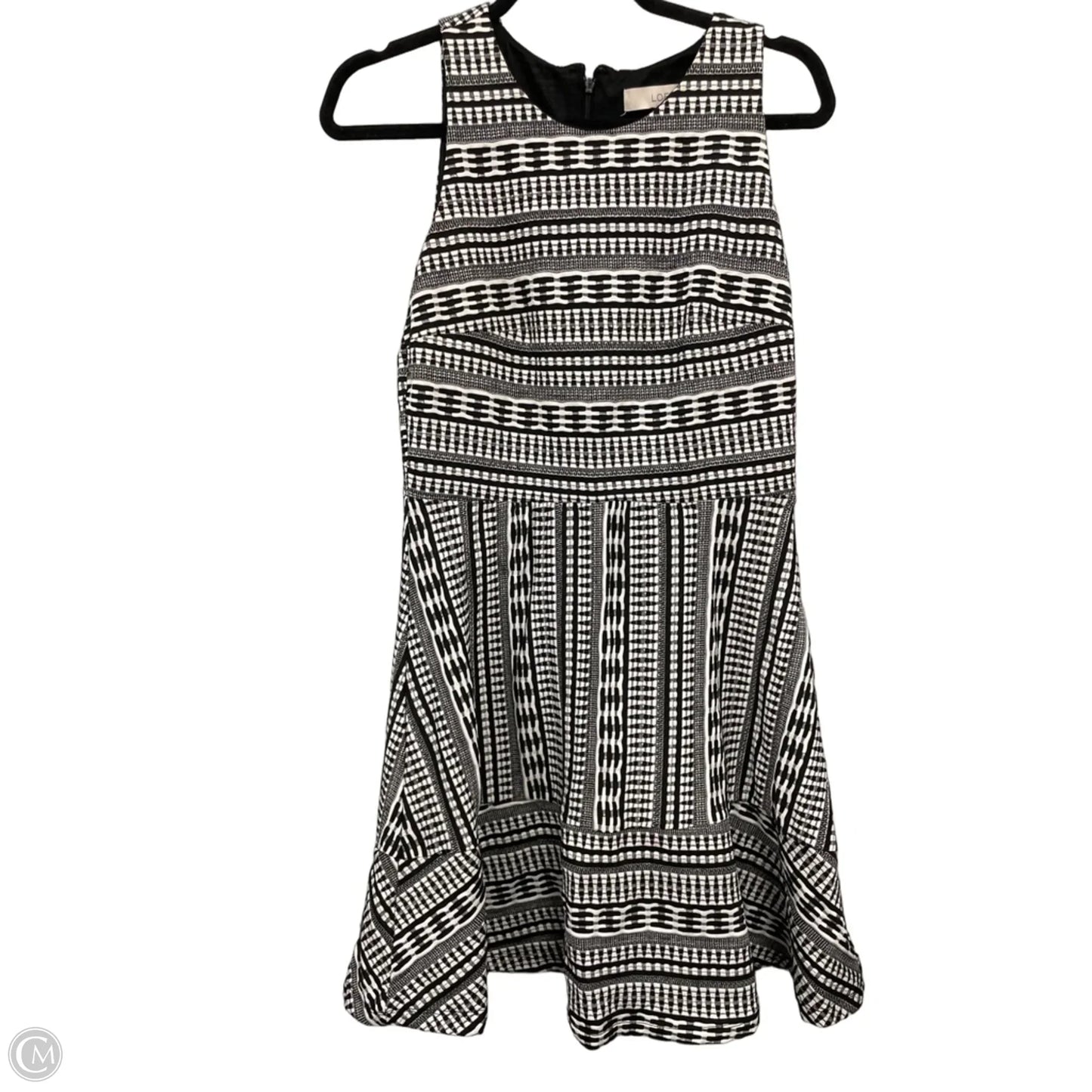 Dress Casual Short By Loft In Black & White, Size: 6
