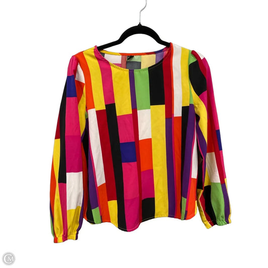 Top Long Sleeve By Shein In Multi-colored, Size: S