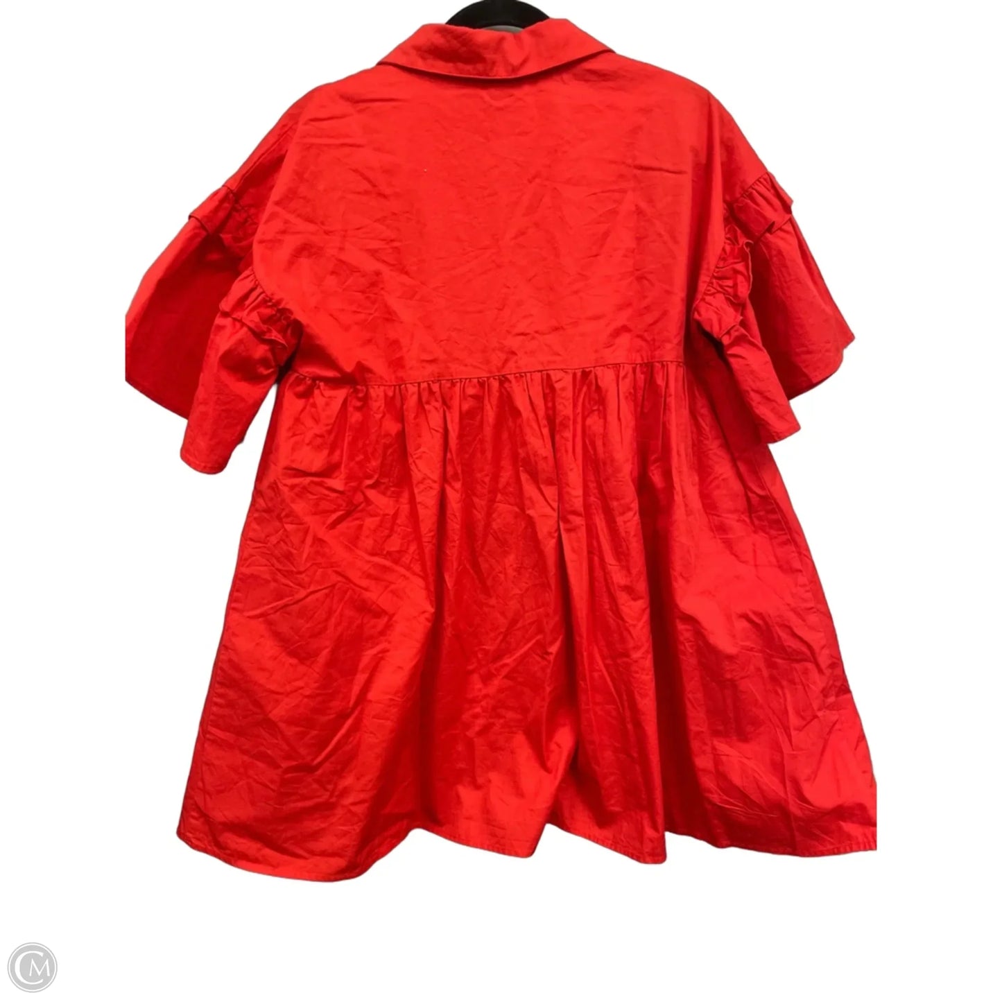 Dress Casual Short By Fabrik In Orange, Size: M