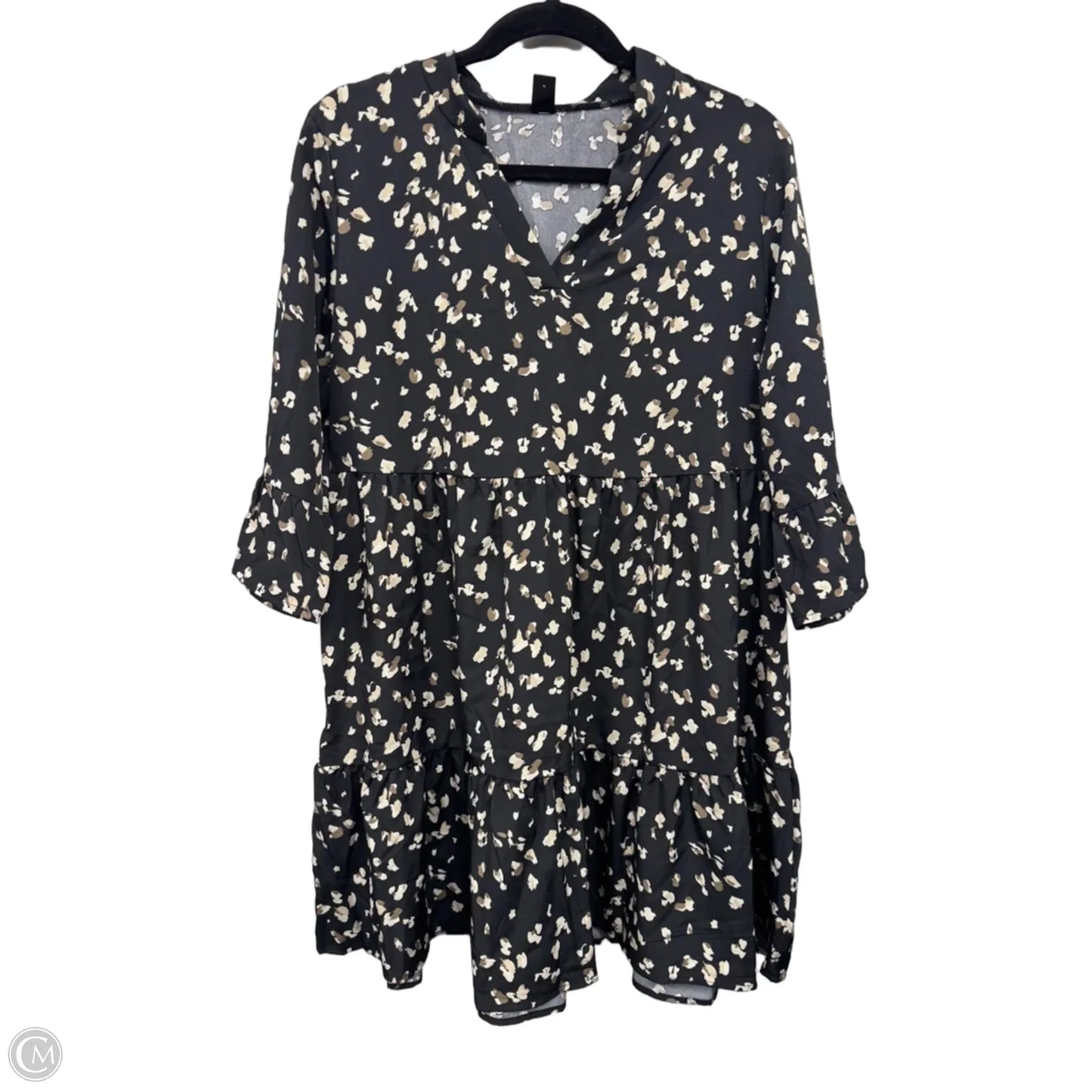 Dress Casual Short By Shein In Black & Tan, Size: Xl