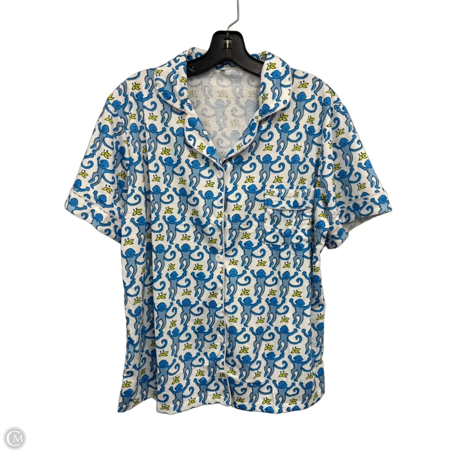 Pajamas 2pc By Clothes Mentor In Blue & Yellow, Size: L