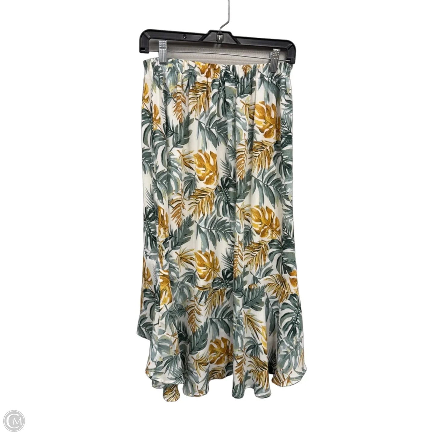 Skirt Midi By Ember In Gold & Green, Size: M