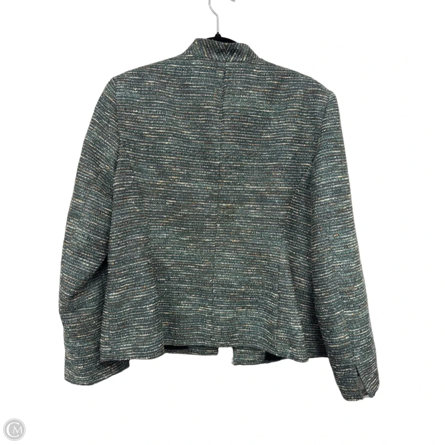 Blazer By Kasper In Green & Tan, Size: 16