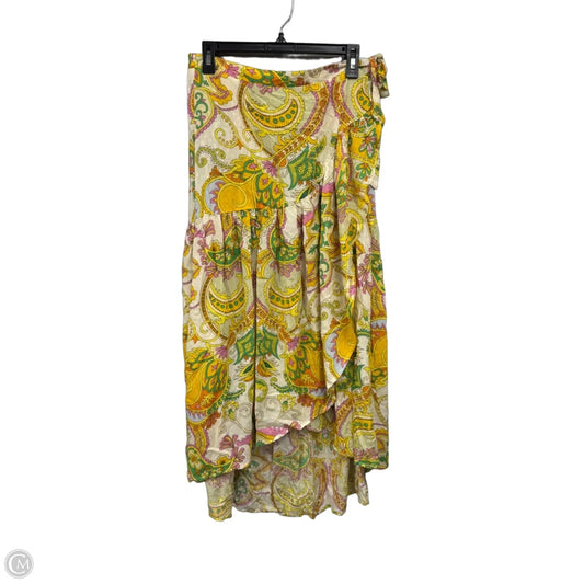 Skirt Maxi By Haute Hippie In Pink & Yellow, Size: M