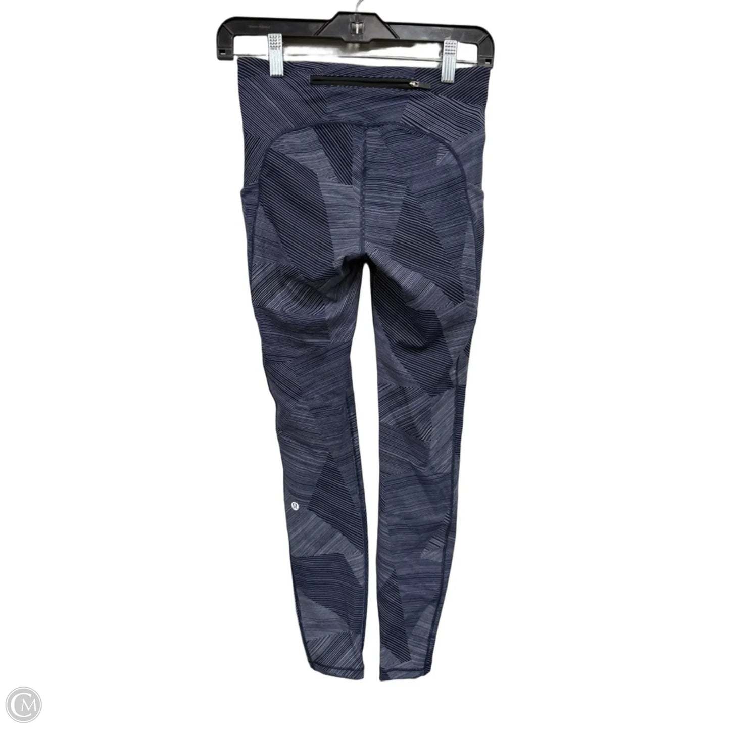 Athletic Leggings By Lululemon In Blue & White, Size: 4