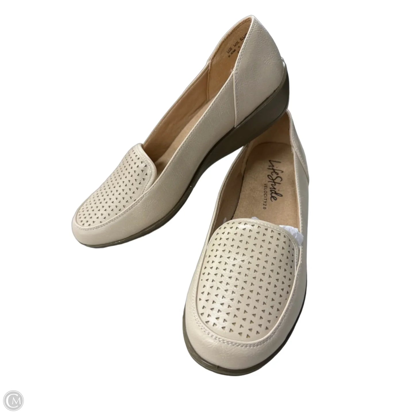 Shoes Heels Wedge By Life Stride In Tan, Size: 6.5