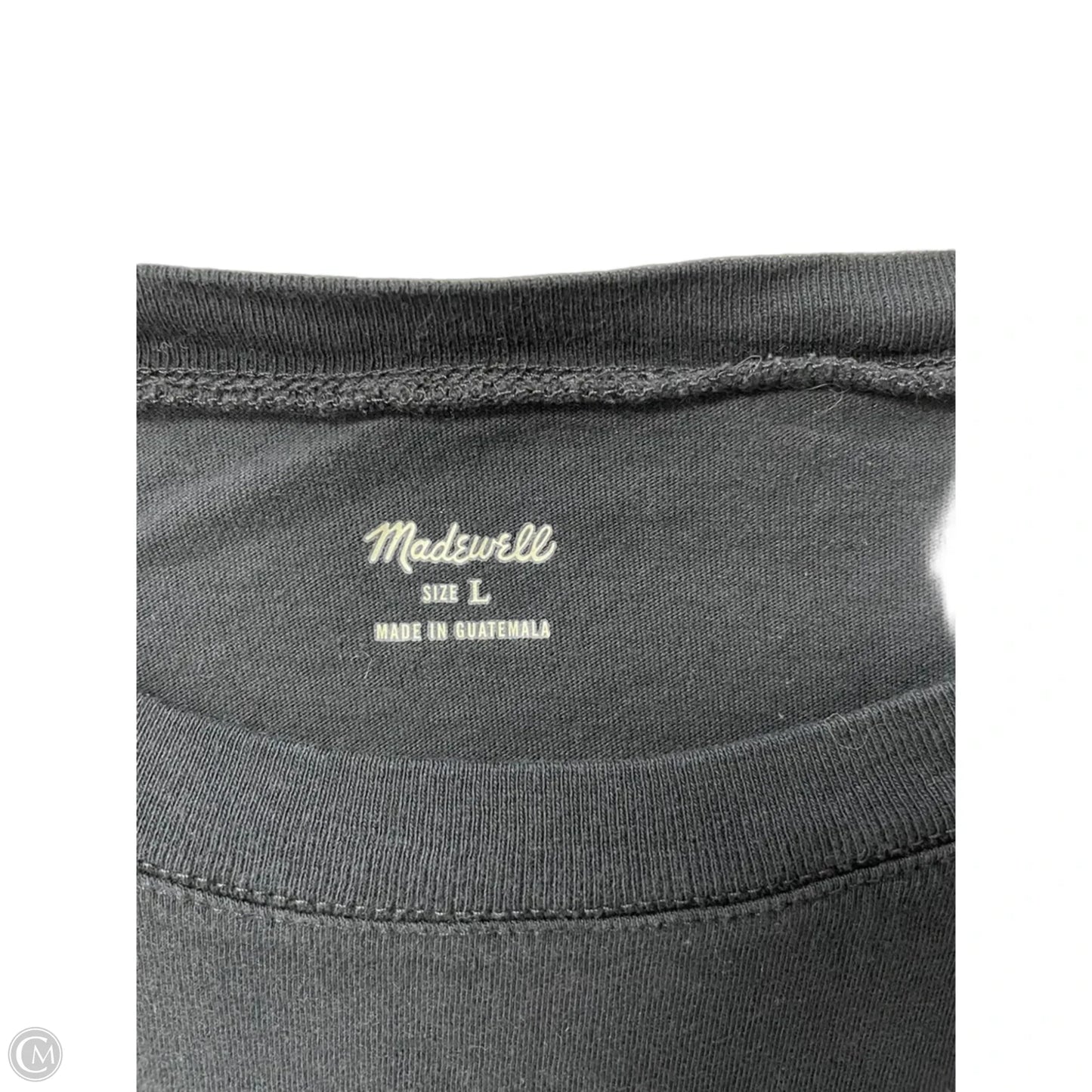 Top Short Sleeve Basic By Madewell In Black, Size: L