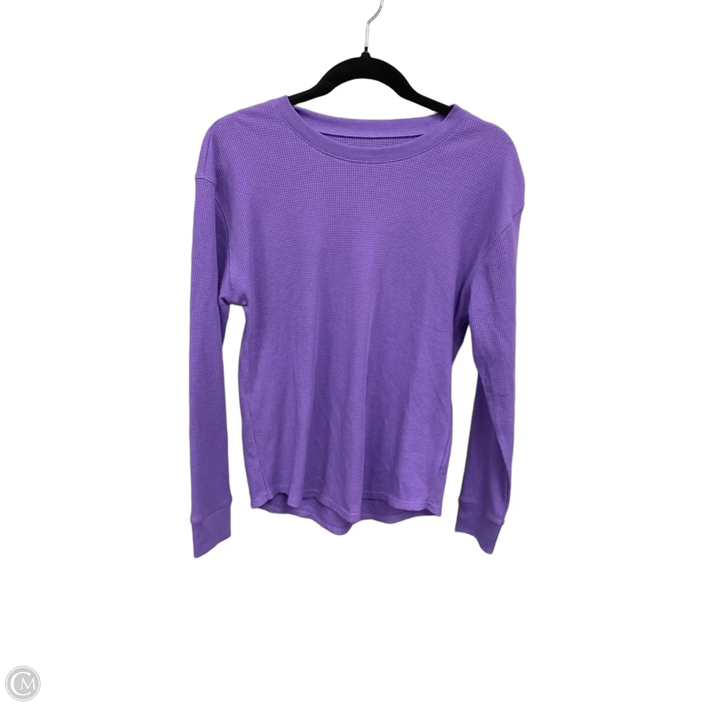 Top Long Sleeve Basic By Time And Tru In Purple, Size: M