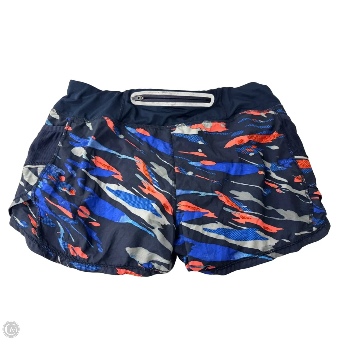 Athletic Shorts By Athleta In Blue & Orange, Size: M