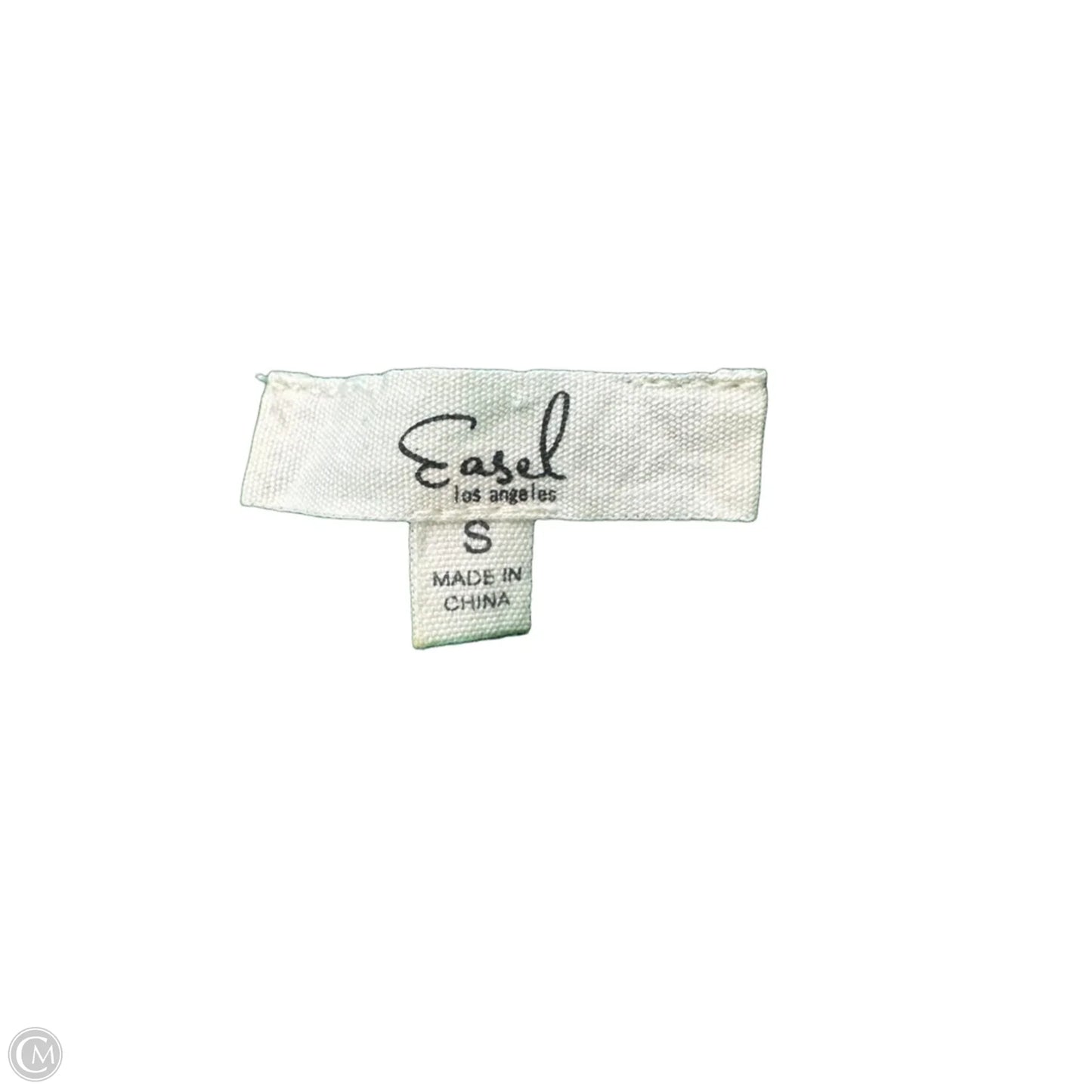 Top Short Sleeve By Easel In Green & White, Size: S