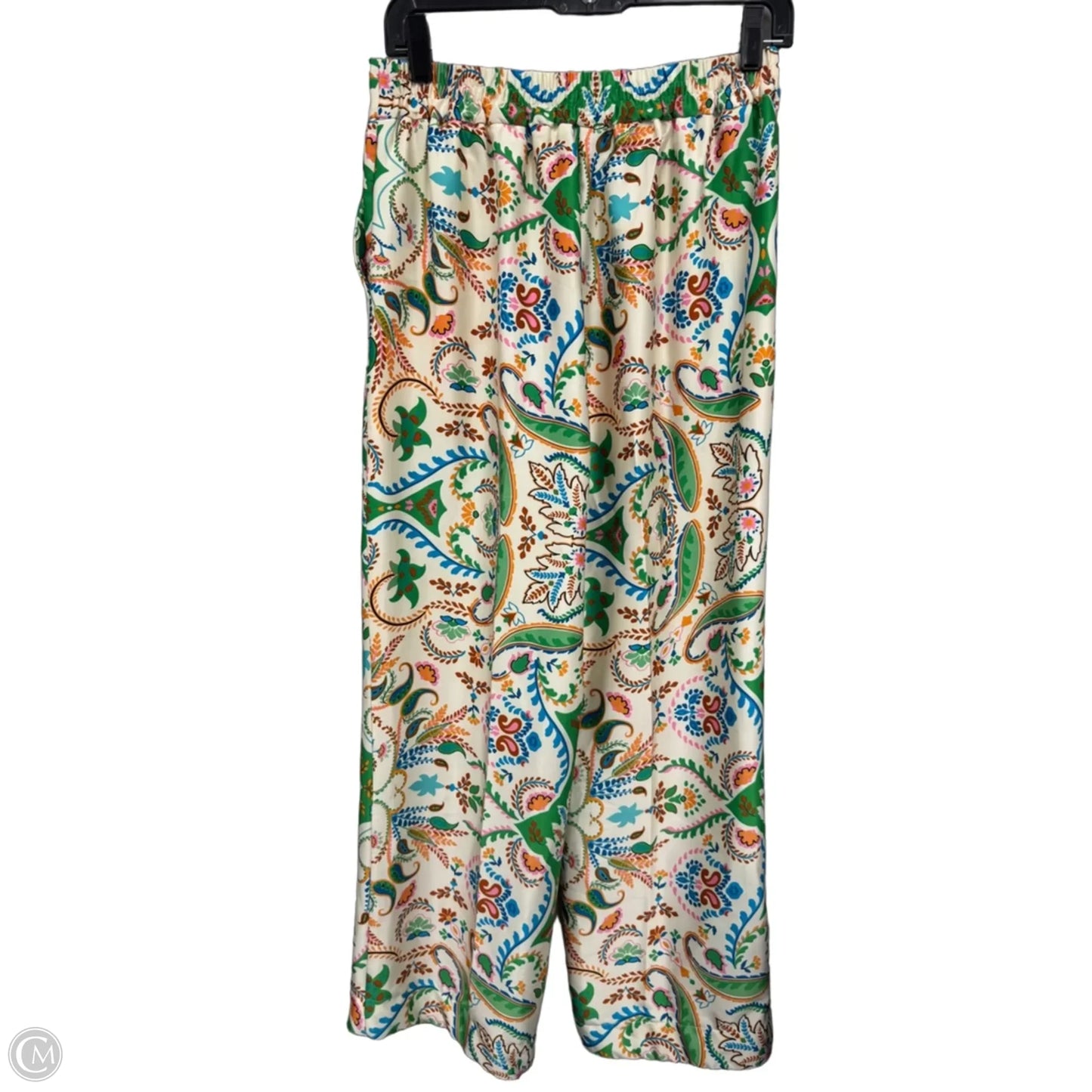 Pants Wide Leg By Rachel Zoe In Green & Orange, Size: S