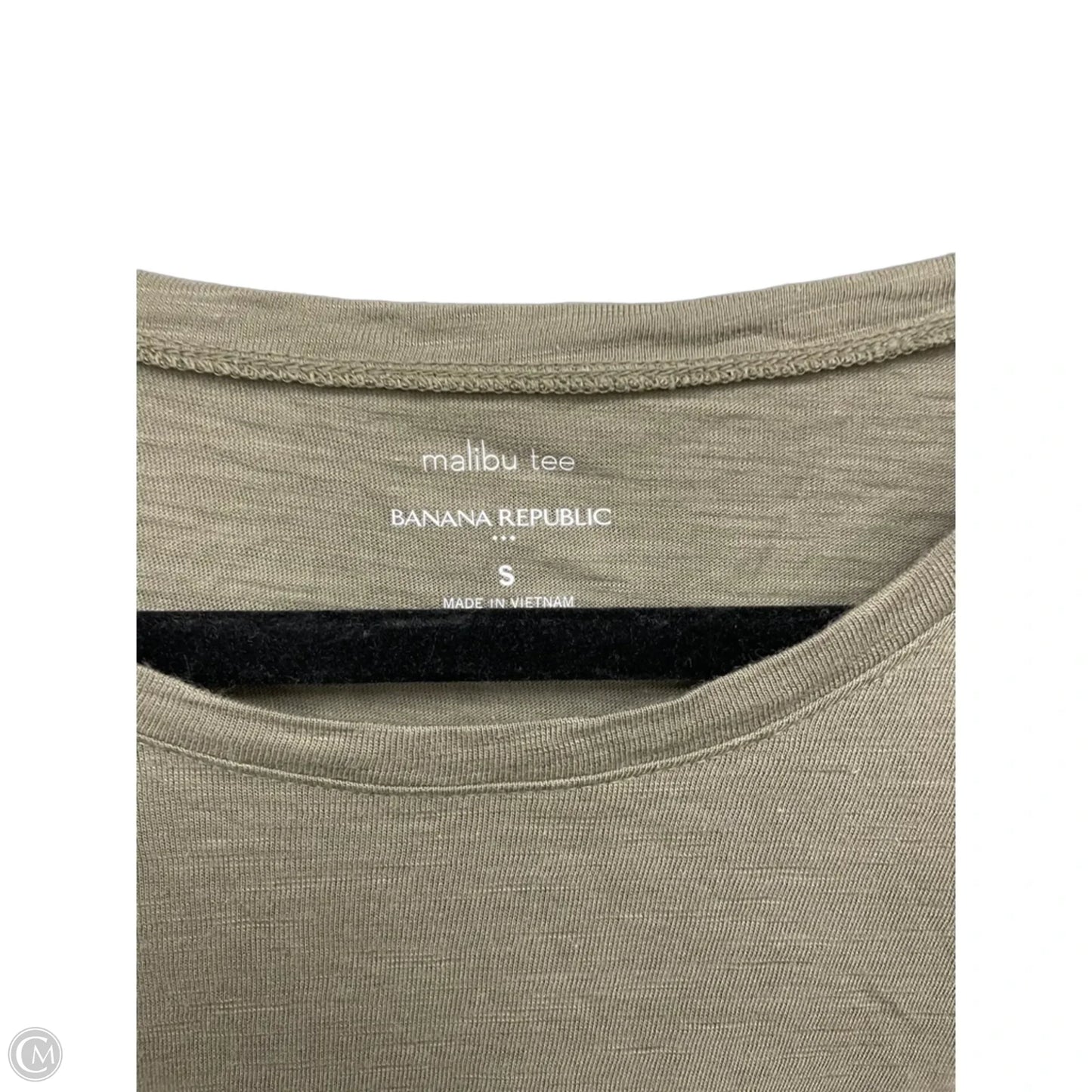 Top Short Sleeve Basic By Banana Republic In Tan, Size: S