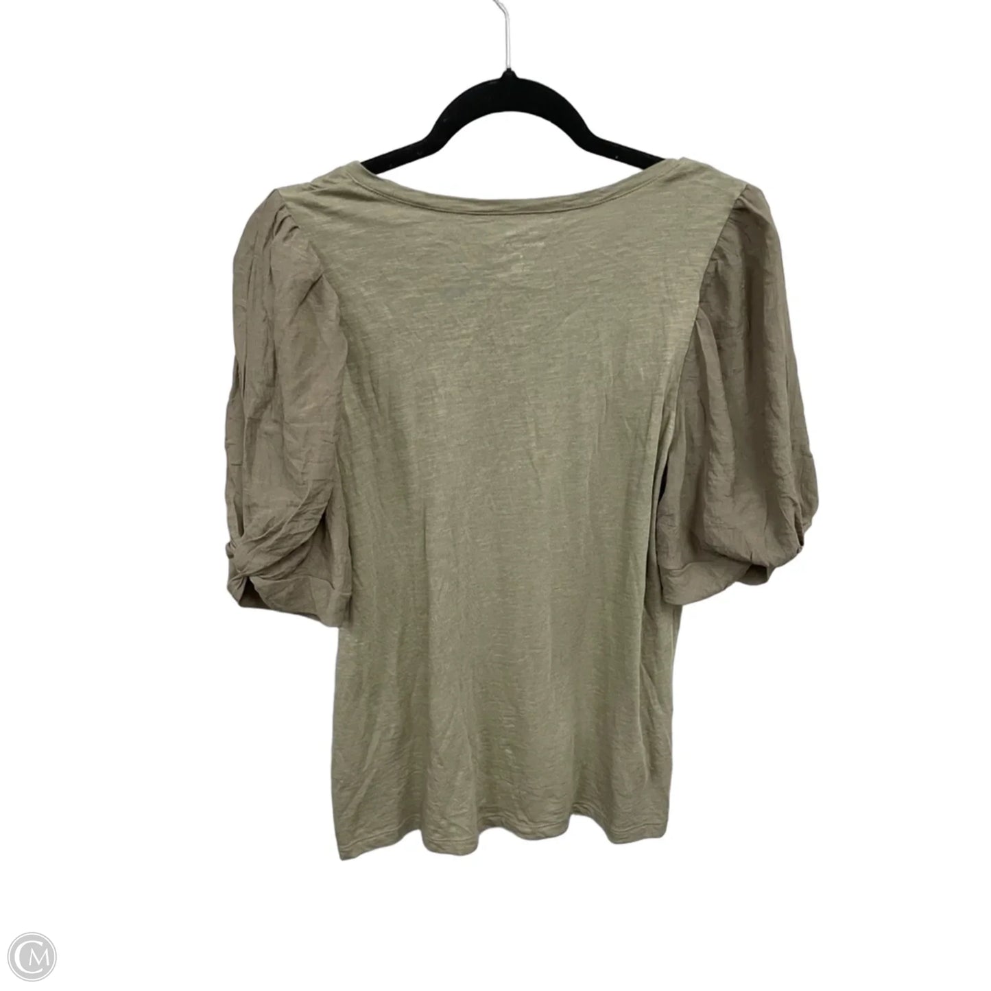 Top Short Sleeve Basic By Banana Republic In Tan, Size: S