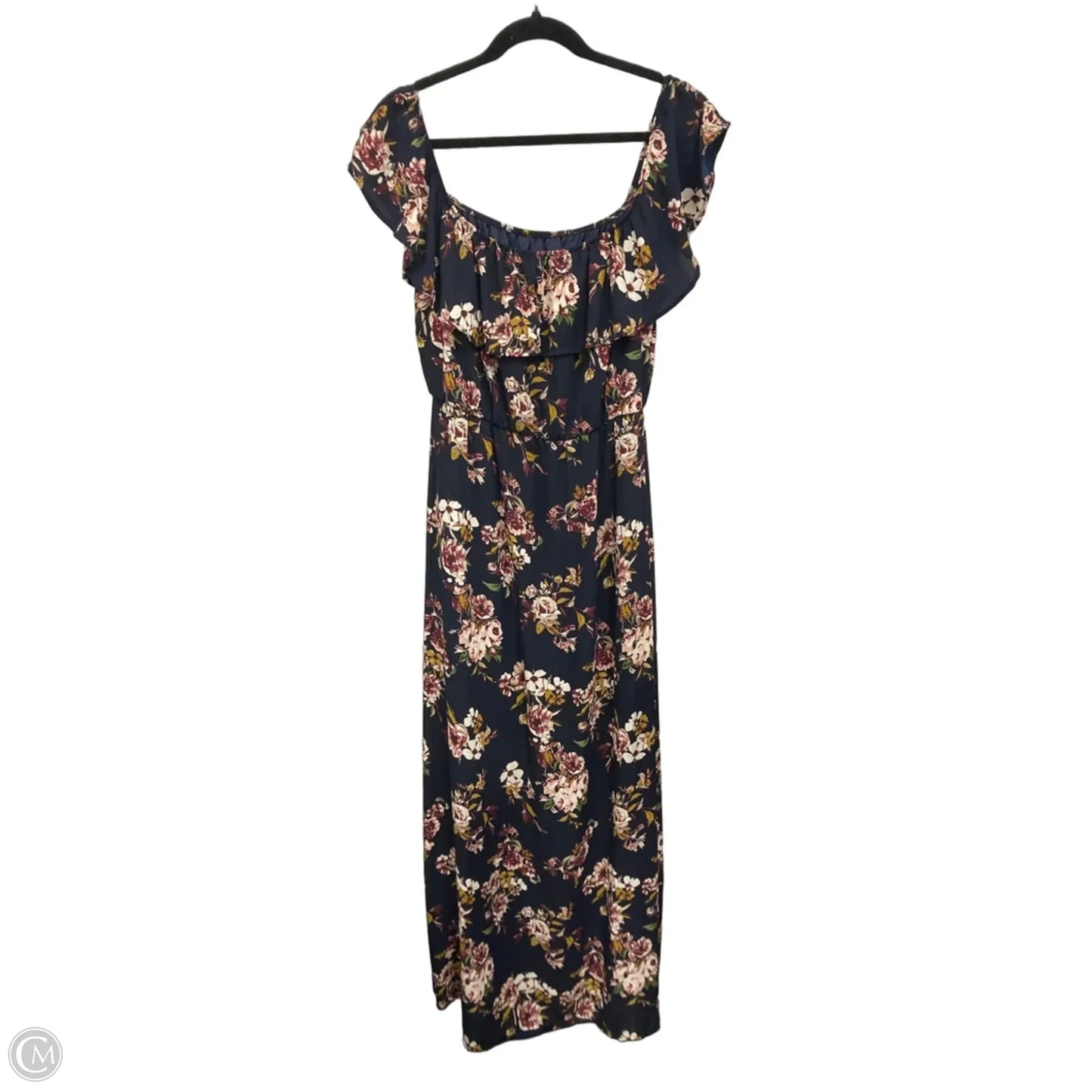 Dress Casual Maxi By J.marie In Blue & Pink, Size: M