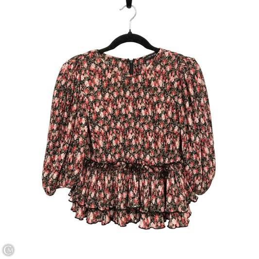 Top Short Sleeve By Clothes Mentor In Black & Orange, Size: M