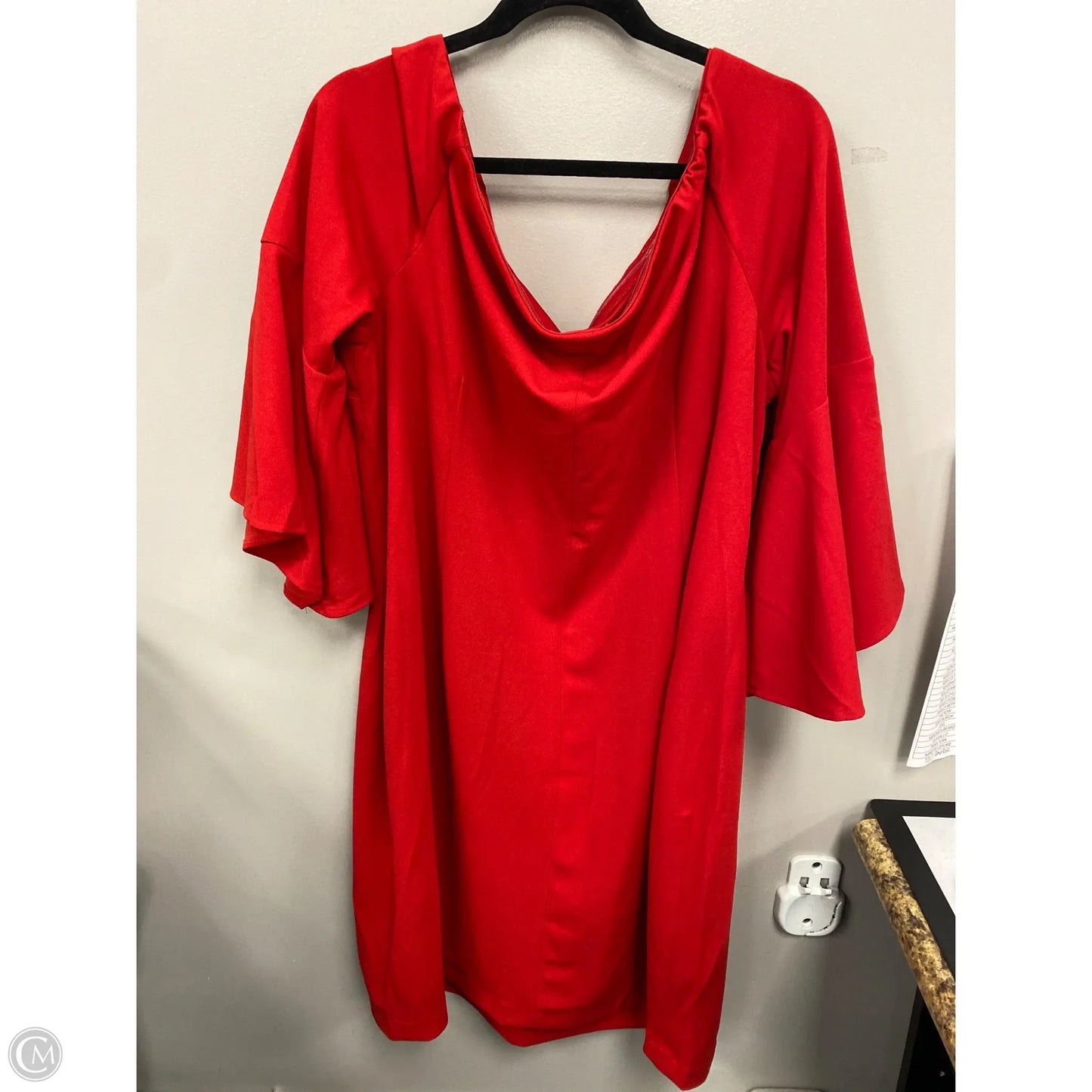 Dress Casual Short By Avenue In Red, Size: 4x