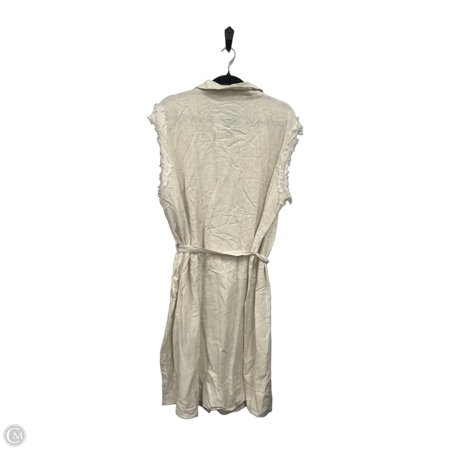 Dress Casual Short By Mlle Gabrielle In Tan, Size: 3x
