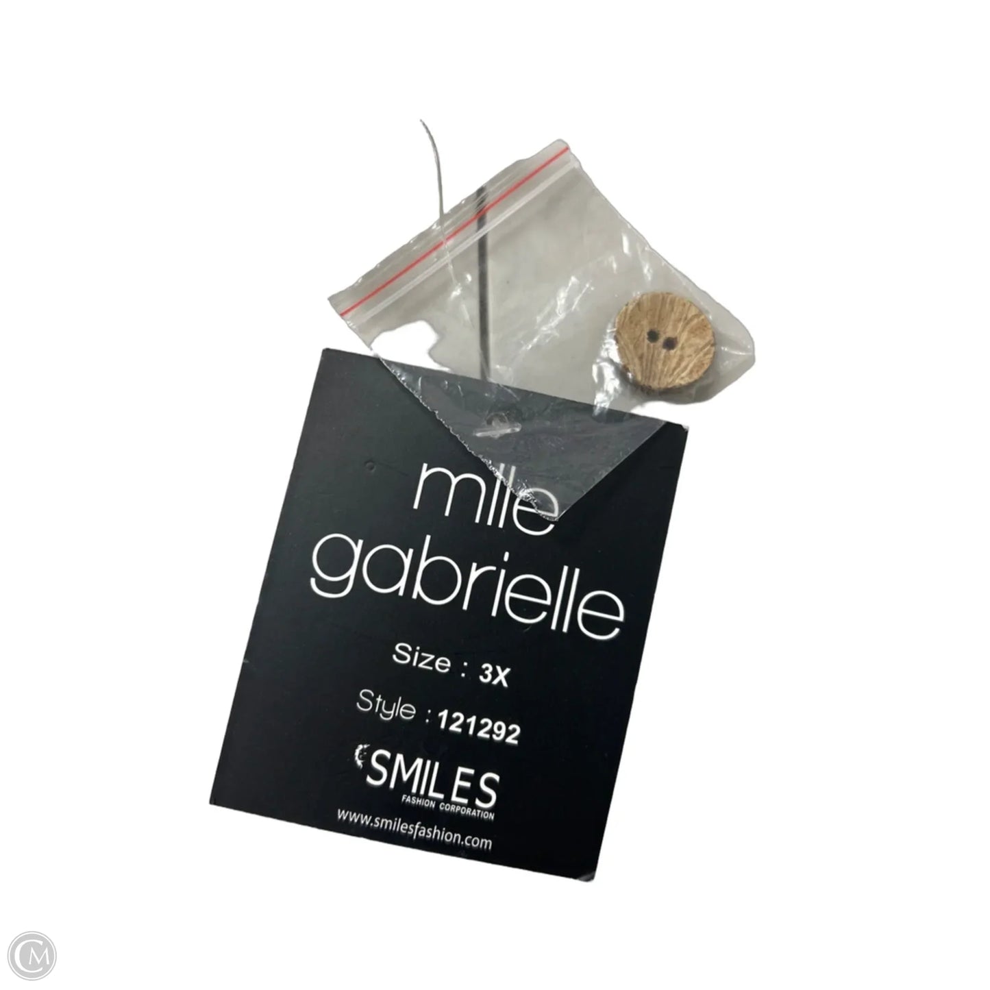 Dress Casual Short By Mlle Gabrielle In Tan, Size: 3x
