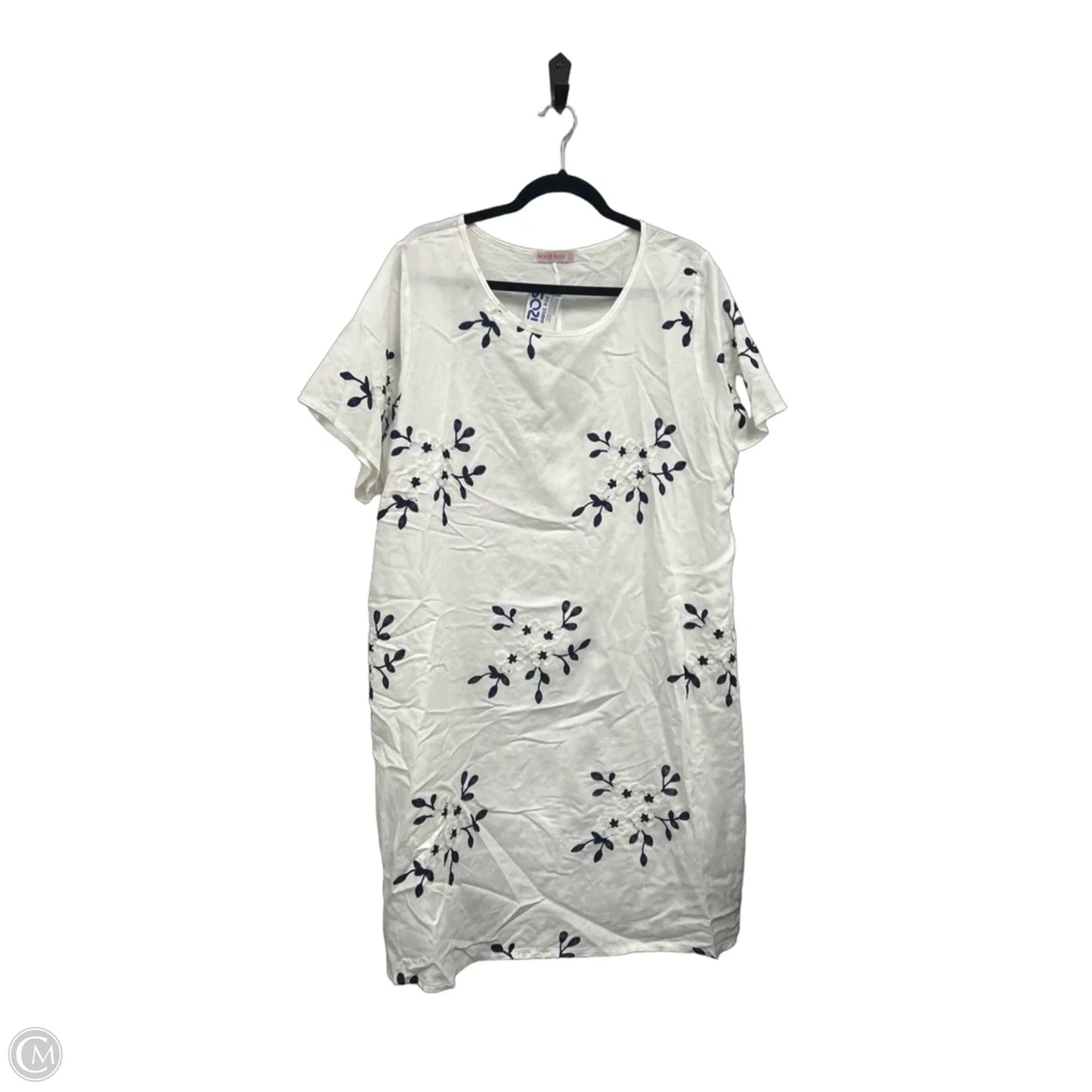 Dress Casual Short By Clothes Mentor In Black & Cream, Size: 2x