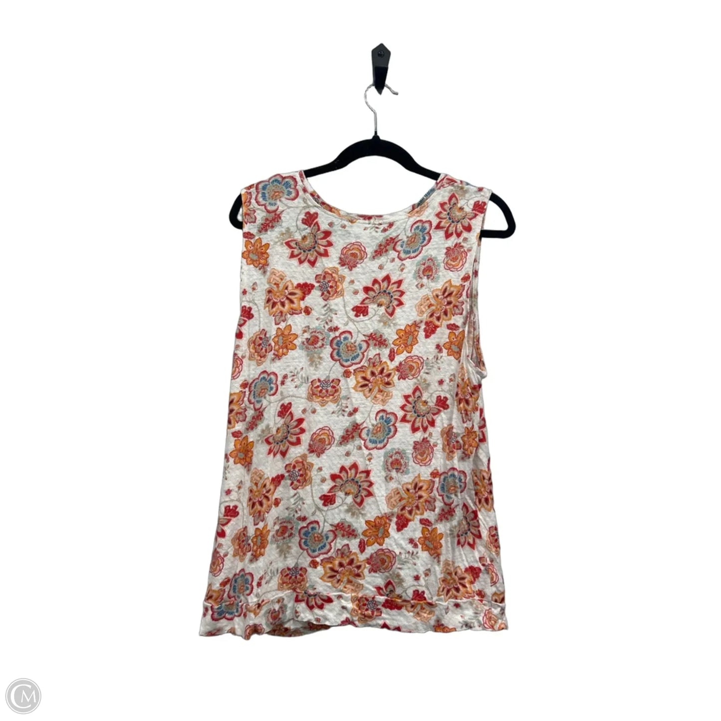 Top Sleeveless By J. Jill In Blue & Orange, Size: Xl
