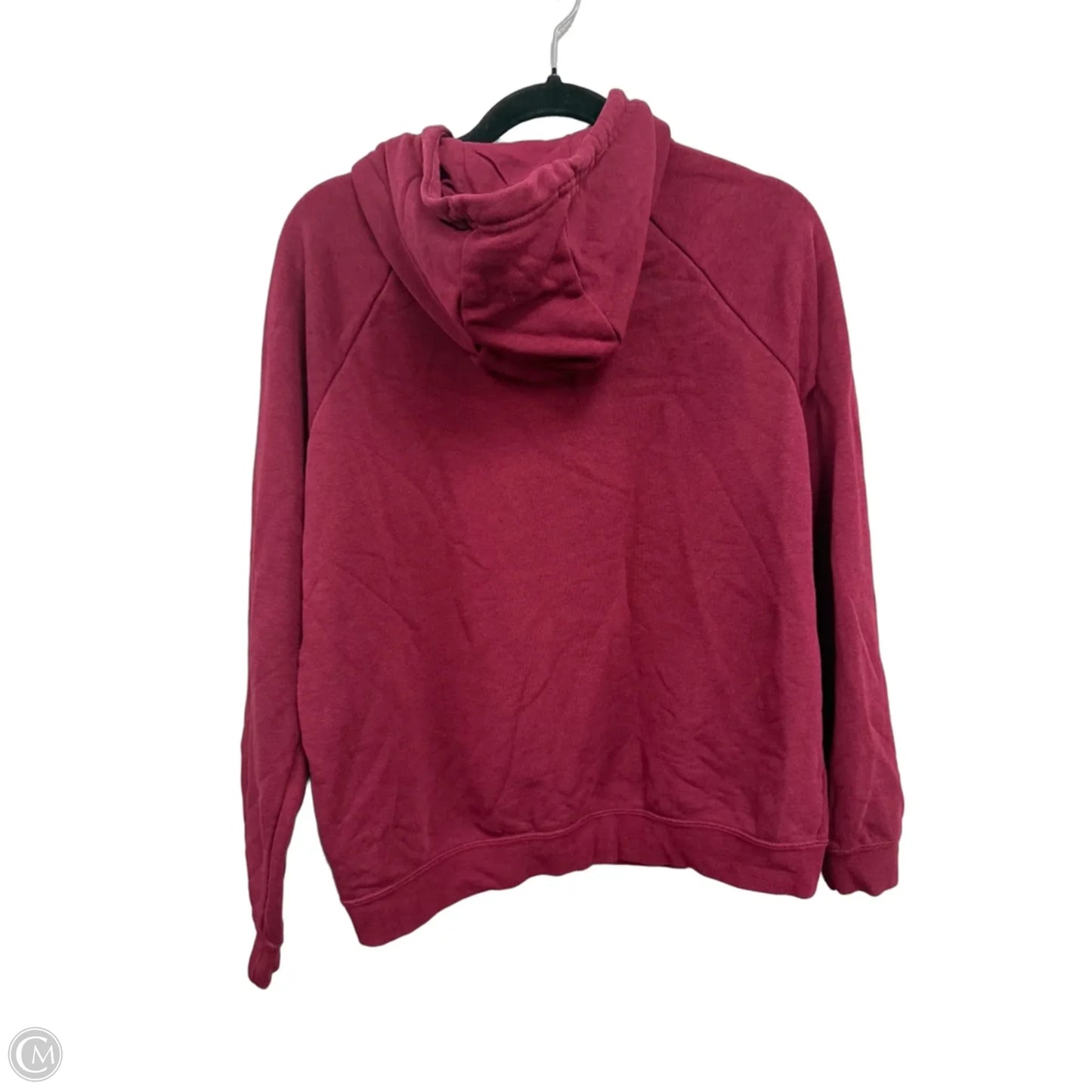 Athletic Sweatshirt Hoodie By Nike Apparel In Maroon, Size: M