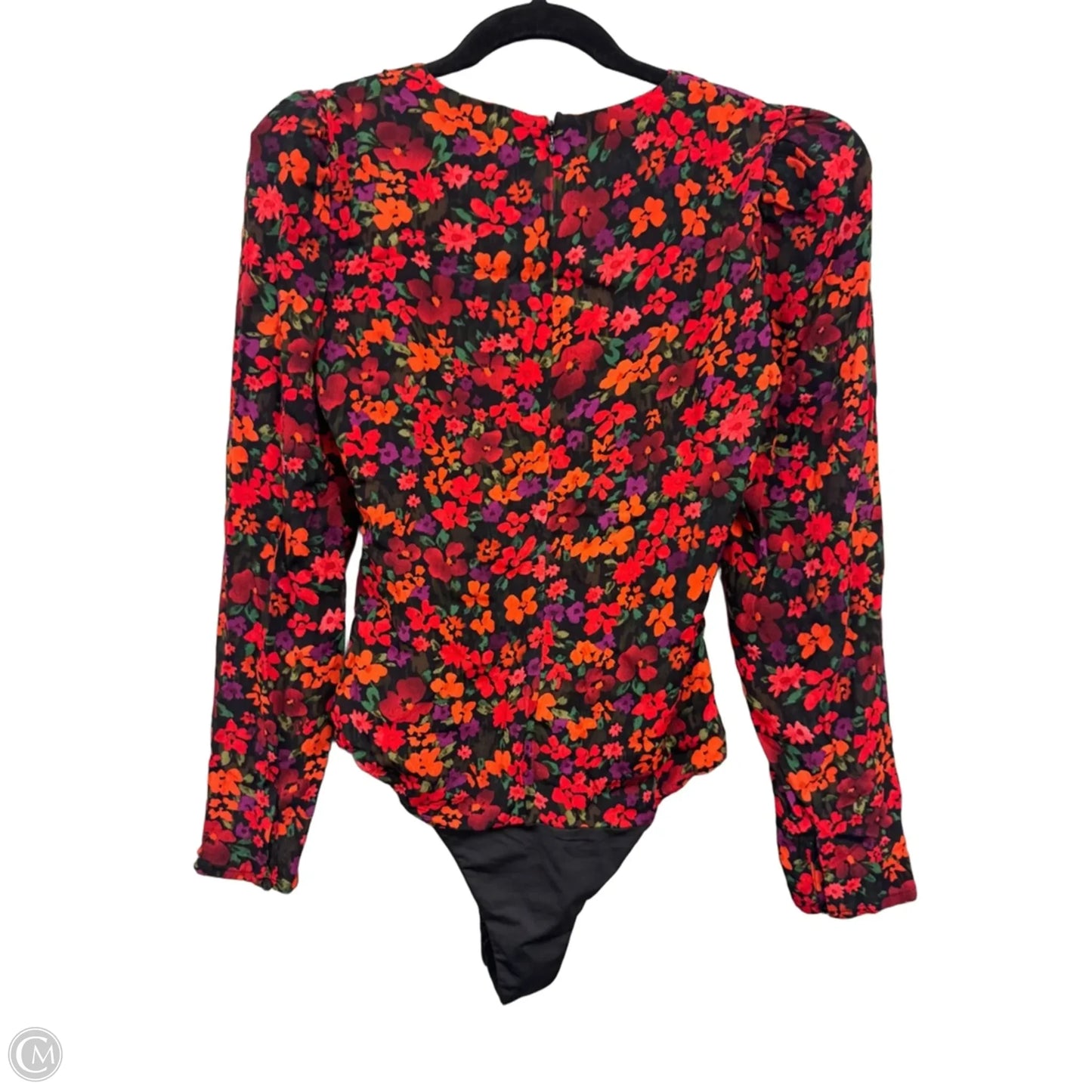 Bodysuit By Astr In Black & Red, Size: M