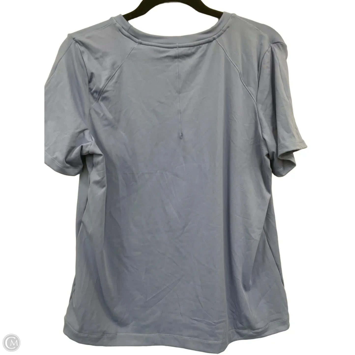 Athletic Top Short Sleeve By Mondetta In Blue, Size: L