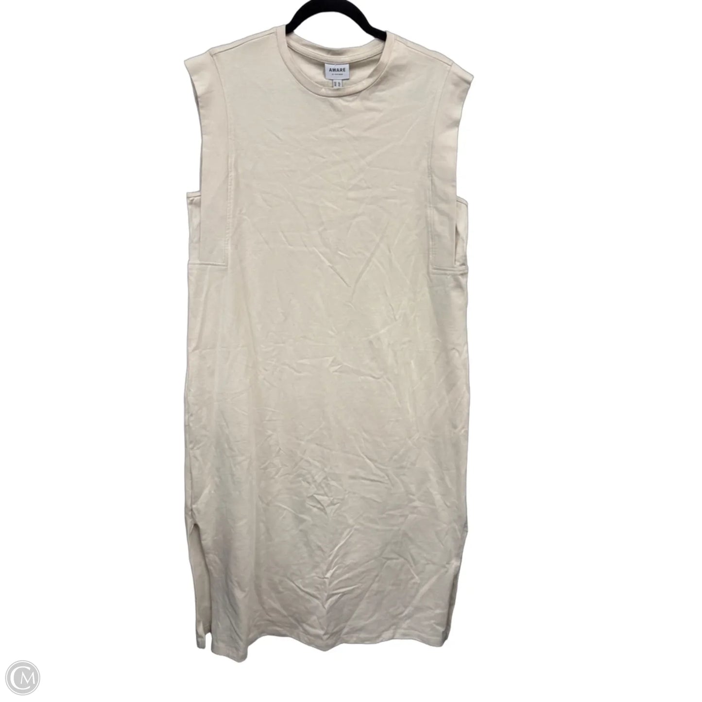 Dress Casual Midi By Vero Moda In Tan, Size: Xl
