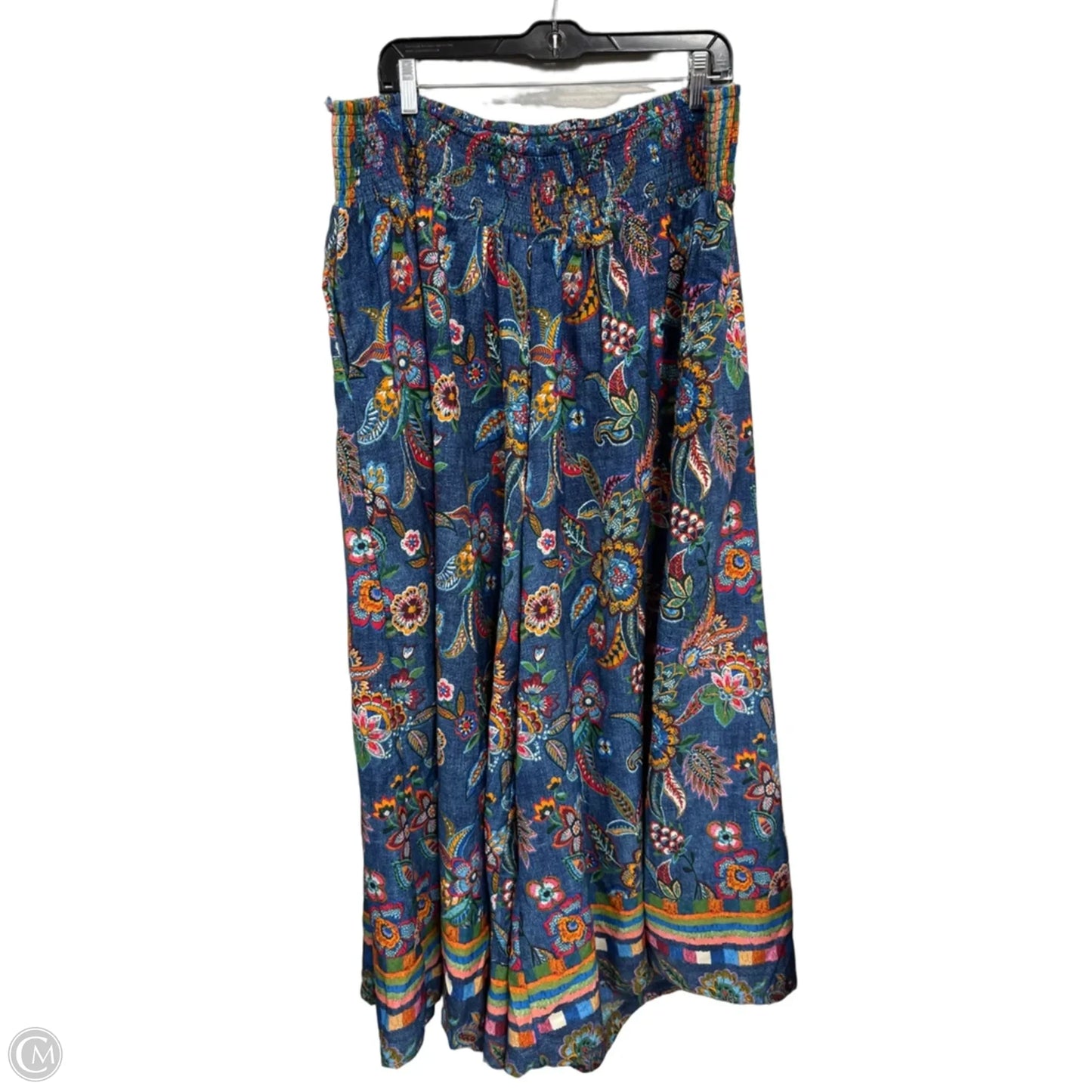 Skirt Maxi By Cato In Blue & Orange, Size: 3x