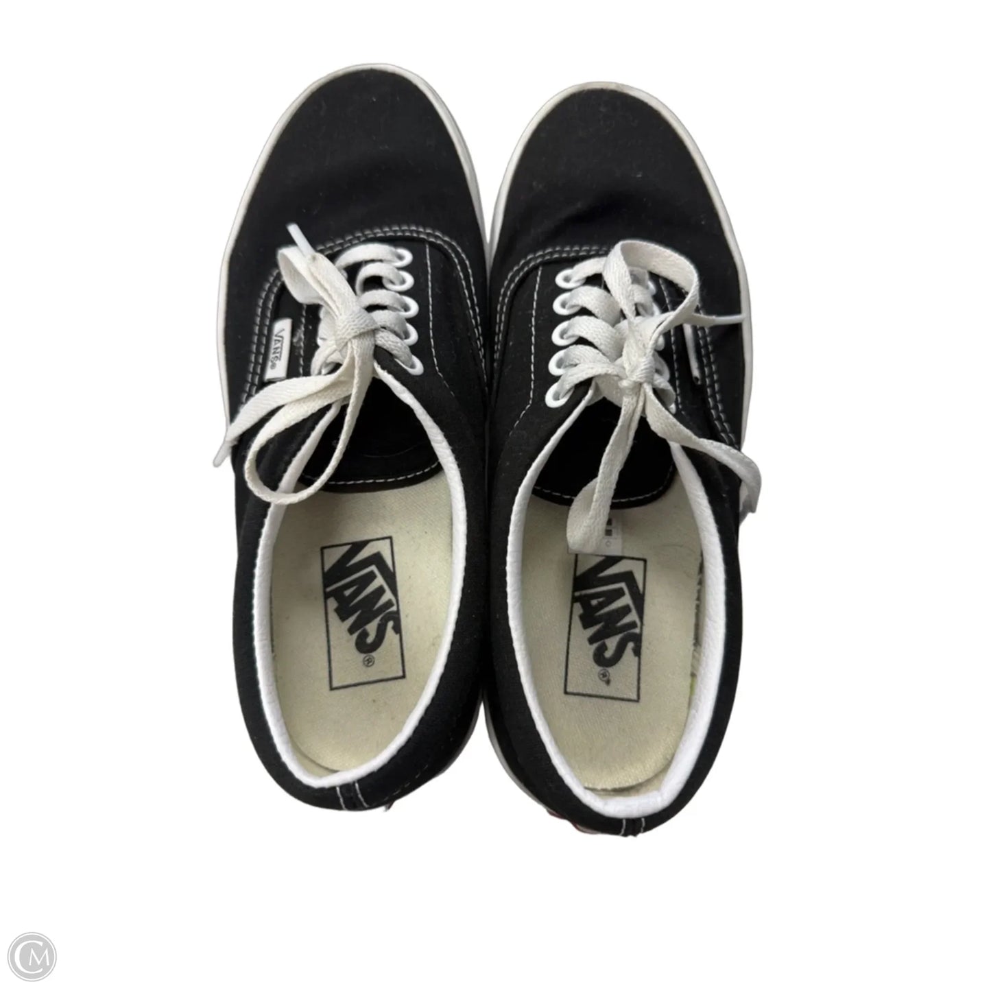 Shoes Sneakers By Vans In Black & White, Size: 8