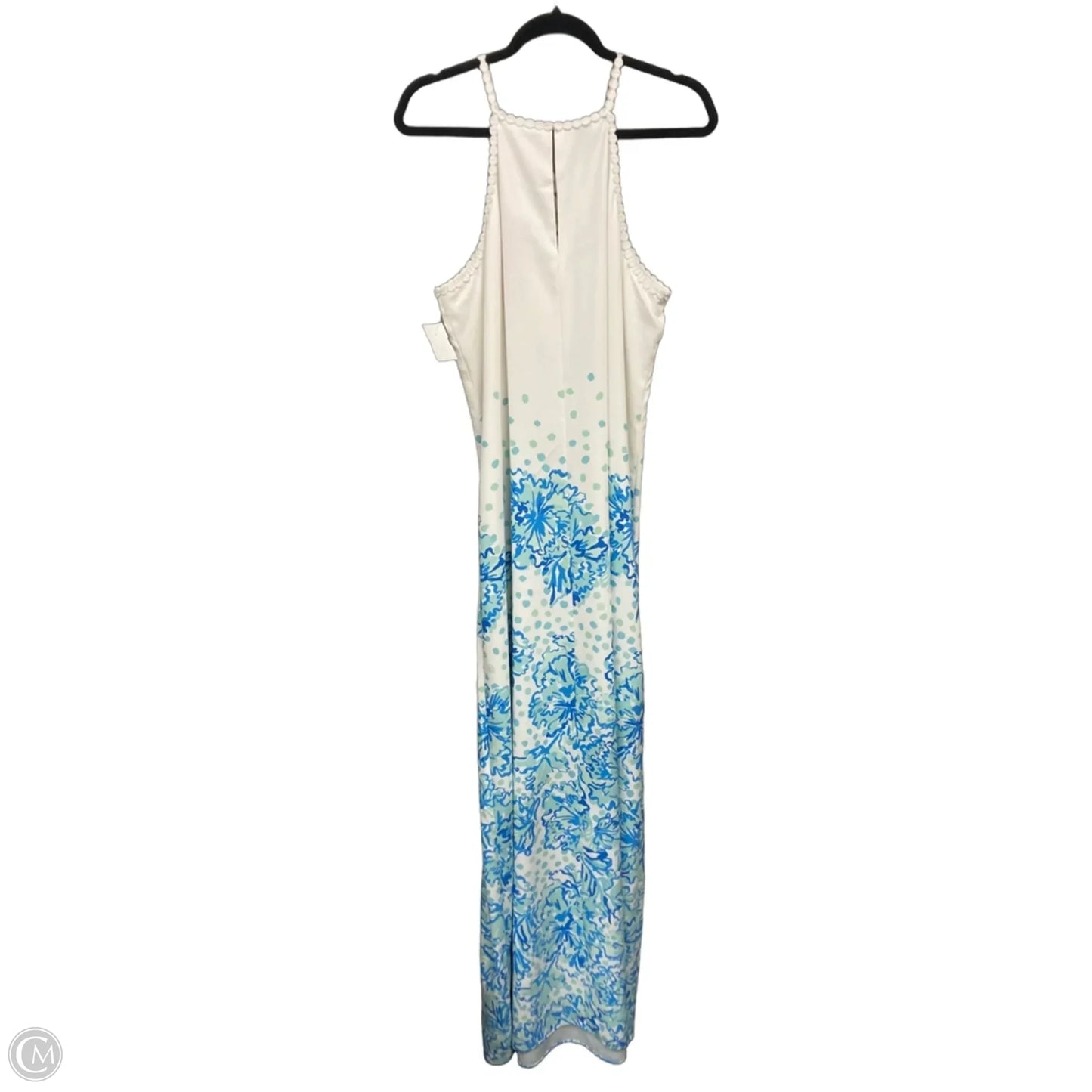 Dress Designer By Lilly Pulitzer In Blue & White, Size: 14
