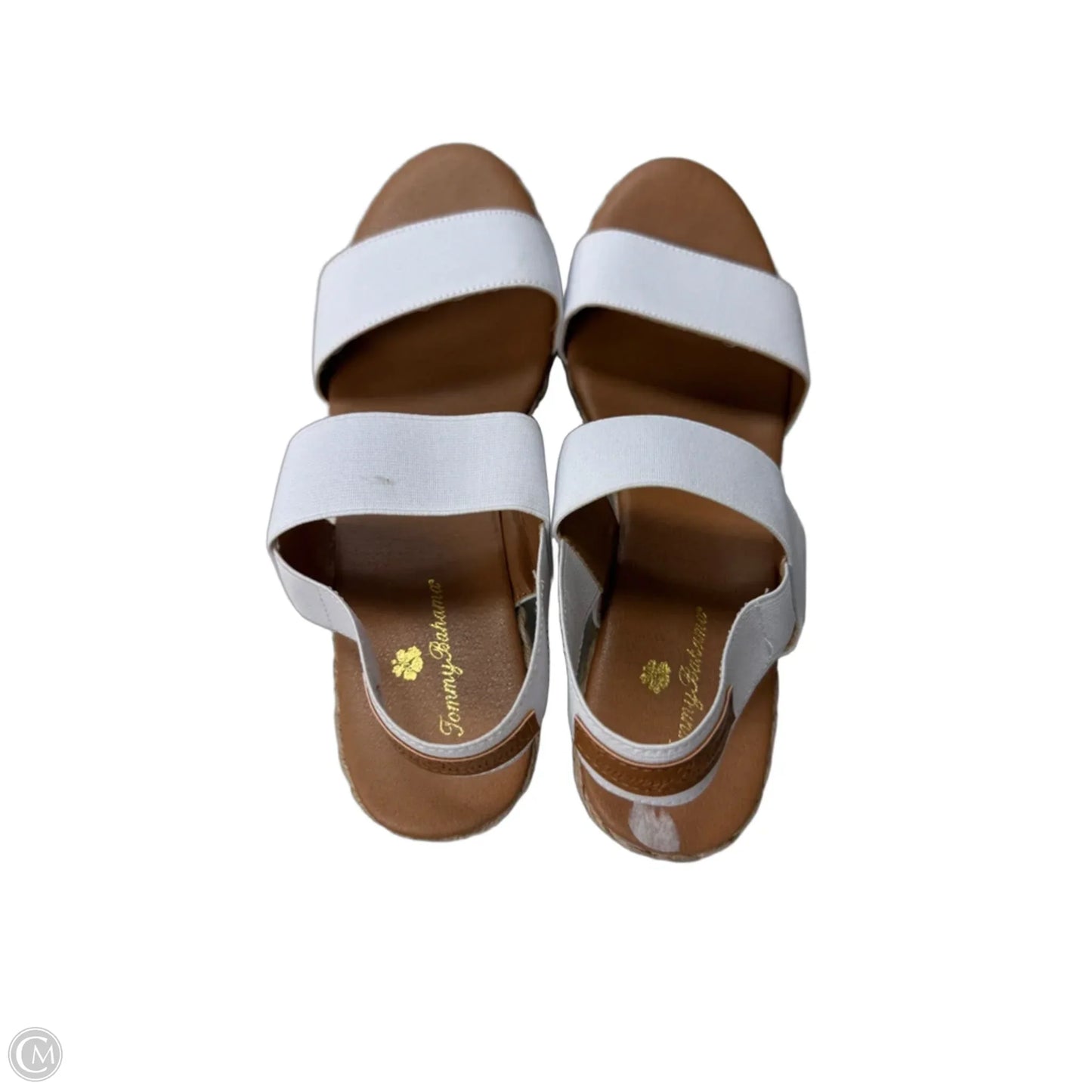 Sandals Heels Wedge By Tommy Bahama In White, Size: 10