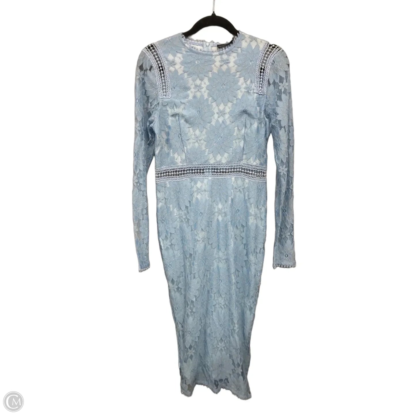 Dress Casual Midi By Pretty Little Thing In Blue, Size: 8