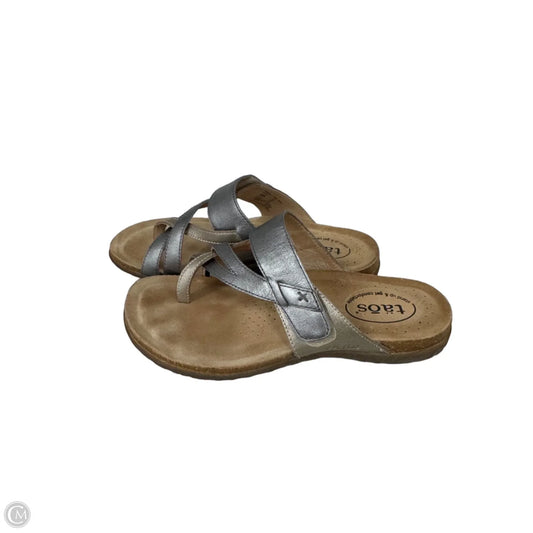 Sandals Flats By Taos In Gold & Silver, Size: 9