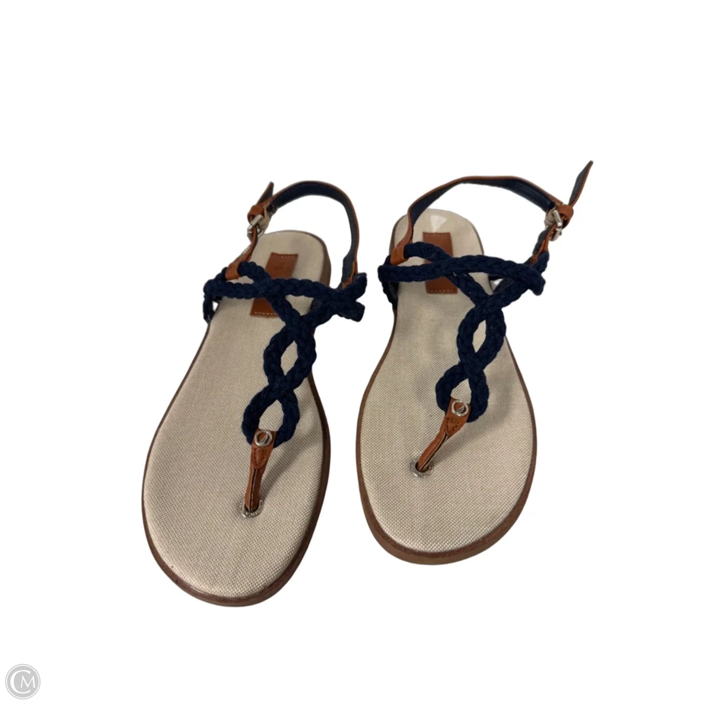 Sandals Flats By Nautica In Blue & Brown, Size: 8.5