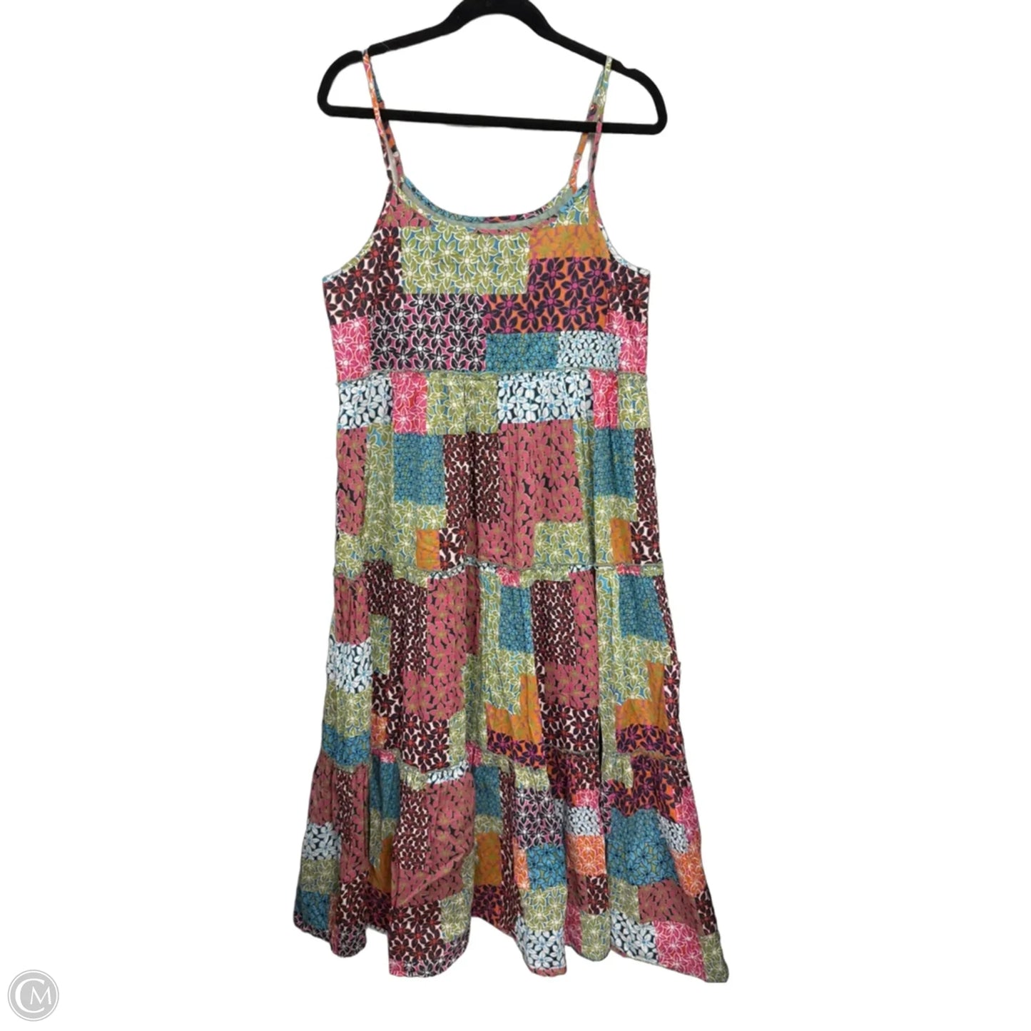 Dress Casual Midi By Natural Life In Blue & Pink, Size: M