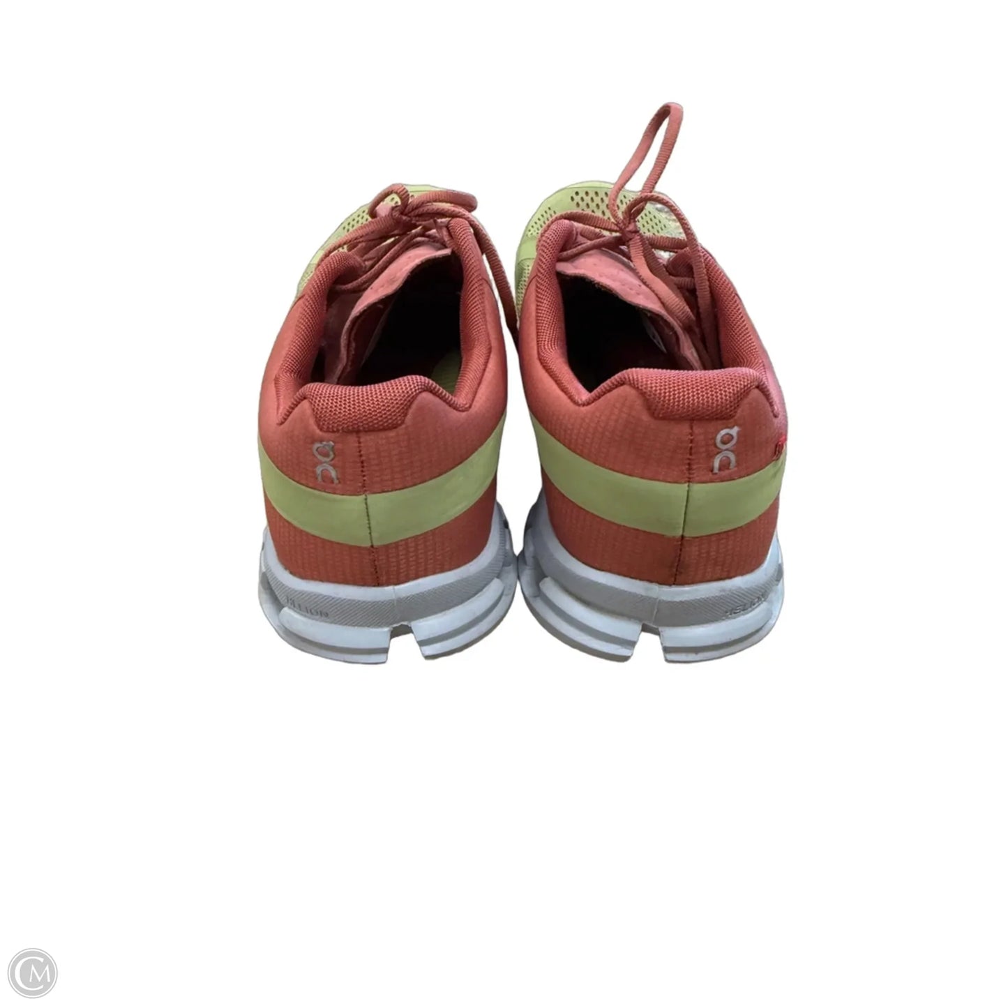 Shoes Athletic By On Cloud In Green & Orange, Size: 8