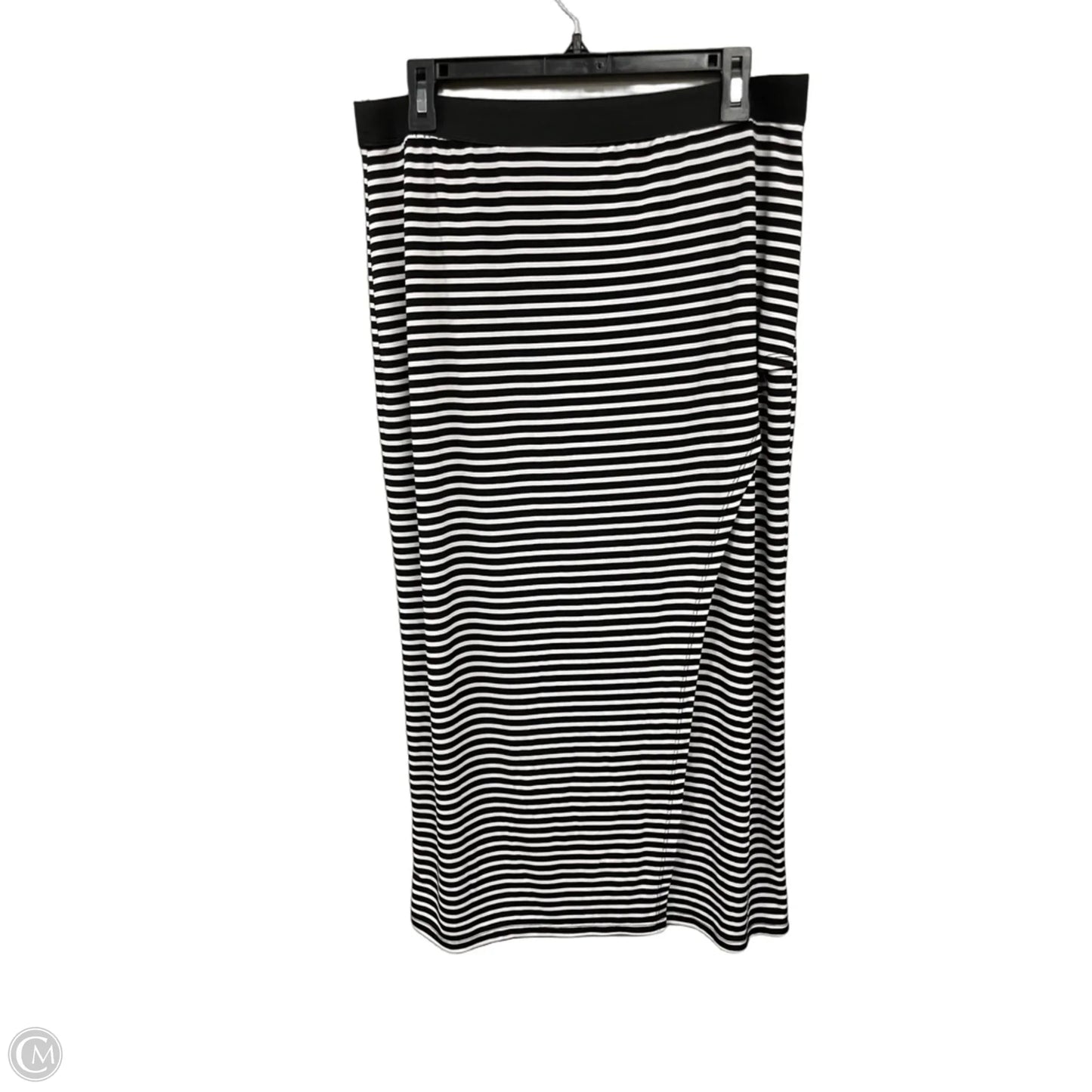 Skirt Midi By Clothes Mentor In Black & White, Size: Lp