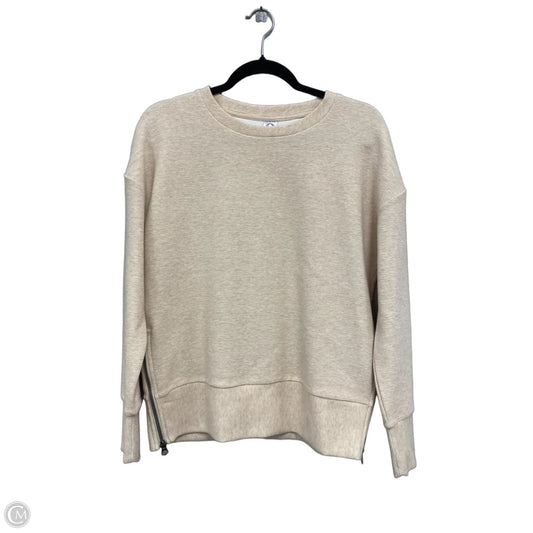 Sweatshirt Crewneck By Clothes Mentor In Tan, Size: Xs