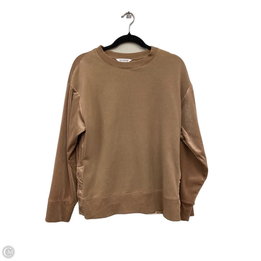 Sweatshirt Crewneck By Athleta In Brown, Size: S