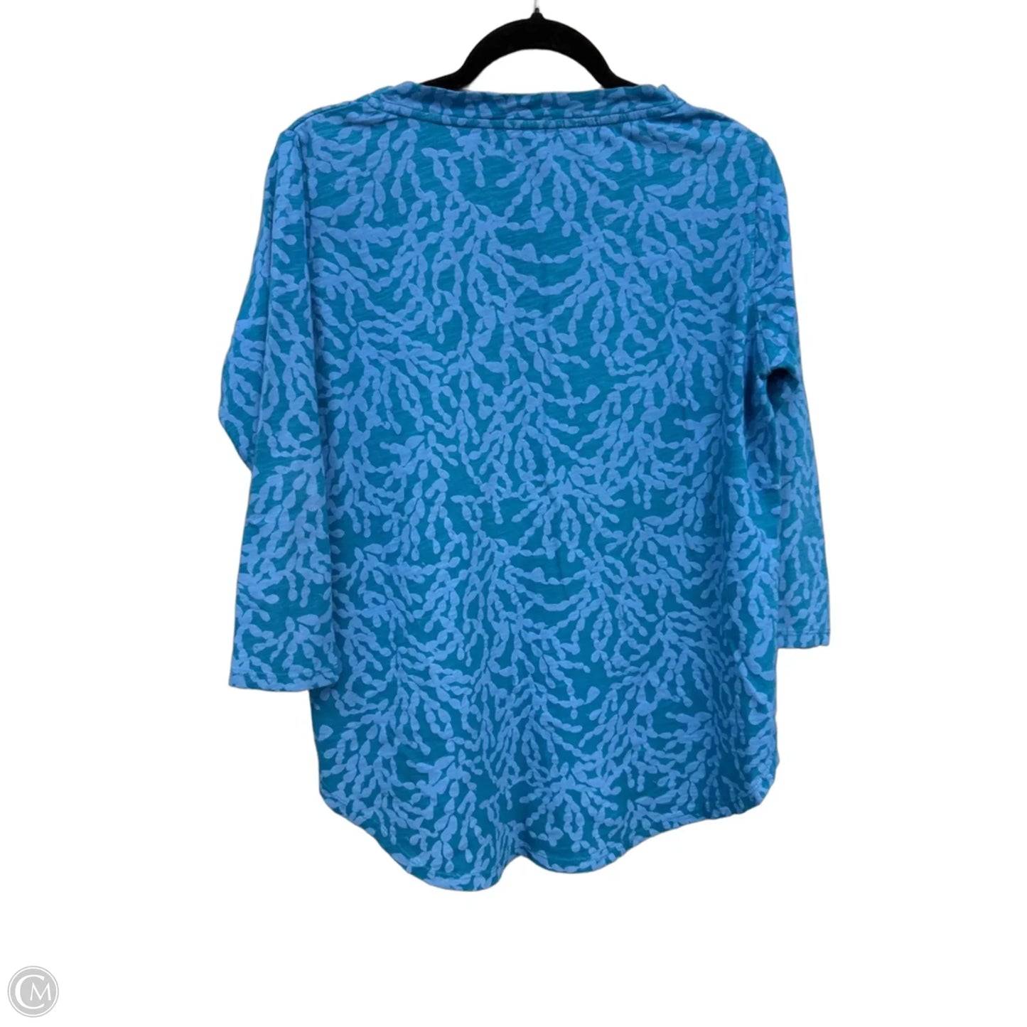 Top 3/4 Sleeve By Fresh Produce In Blue & Purple, Size: S